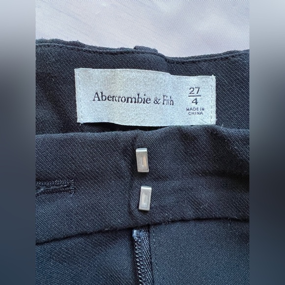 Abercrombie & Fitch black tailored Split Hem flare Pants sz 27 / 4 - Picture 6 of 9